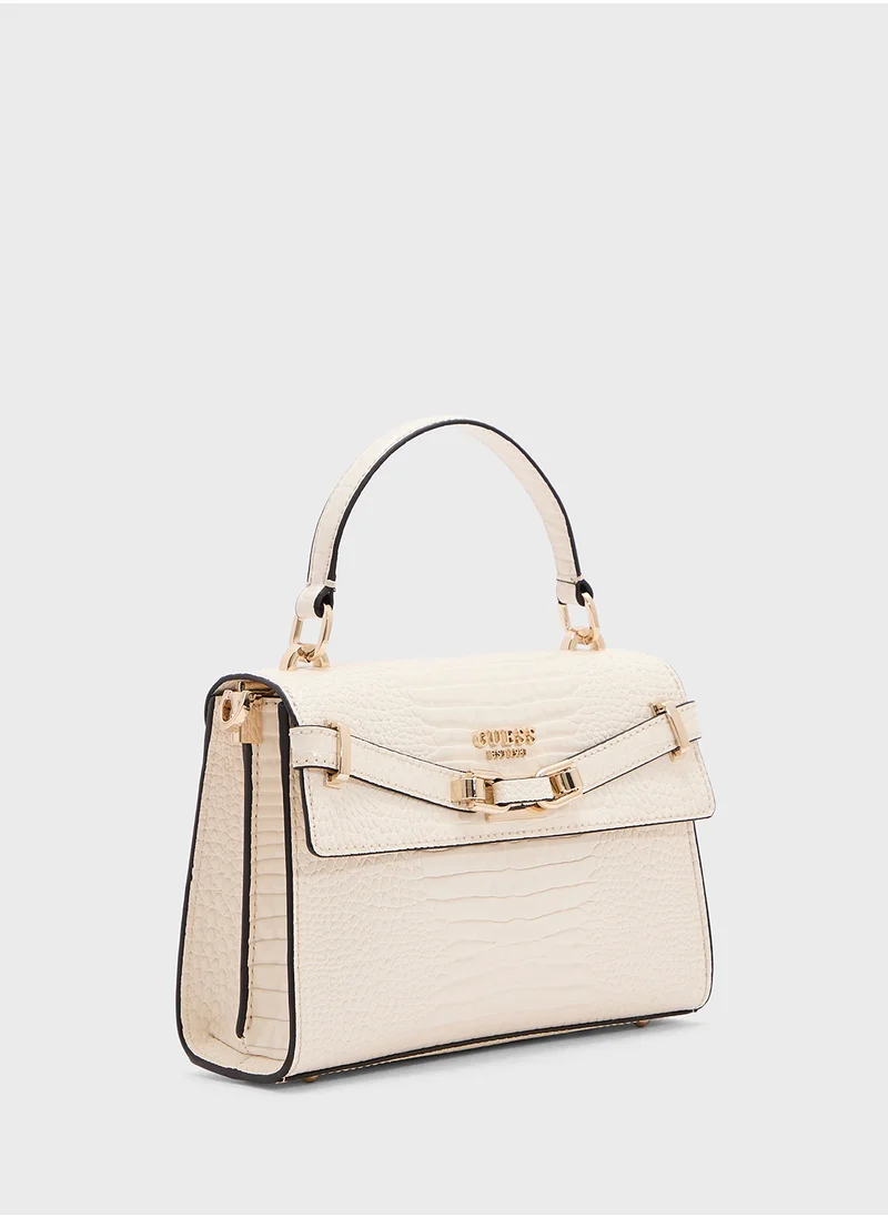 GUESS Silvye Top Handle Flap