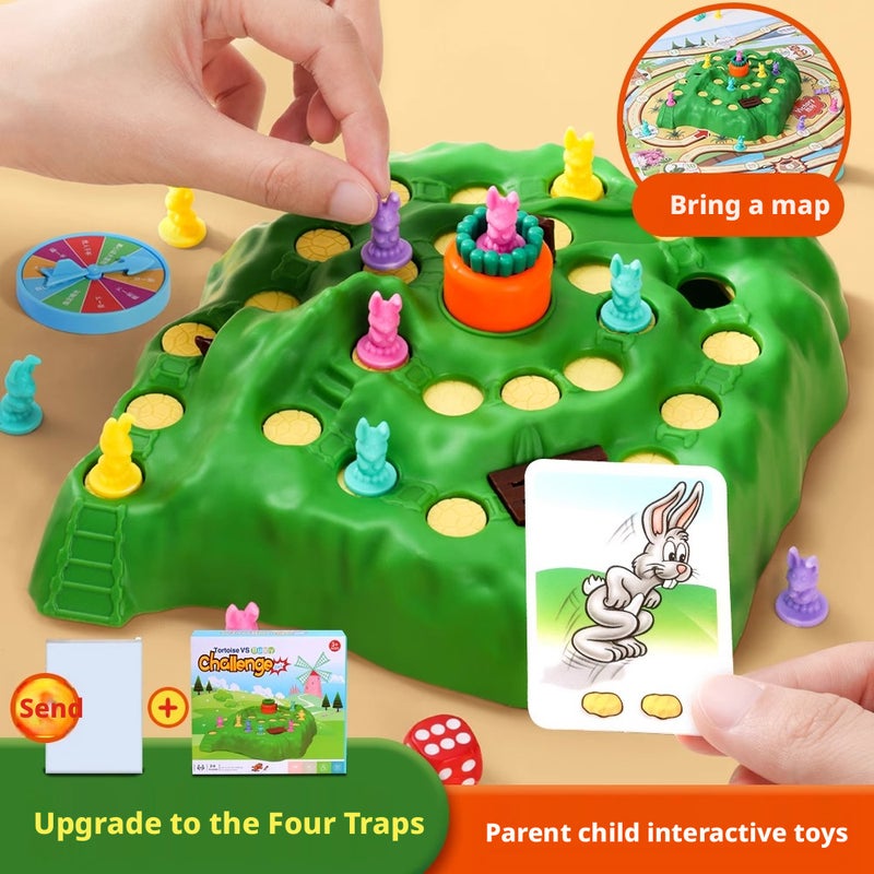 Rabbit Trap Board Game - 2-Player, Educational, Parent-Child Interactive Strategy Game - Image 2