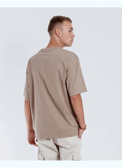 Khaki Basic Oversized Tee