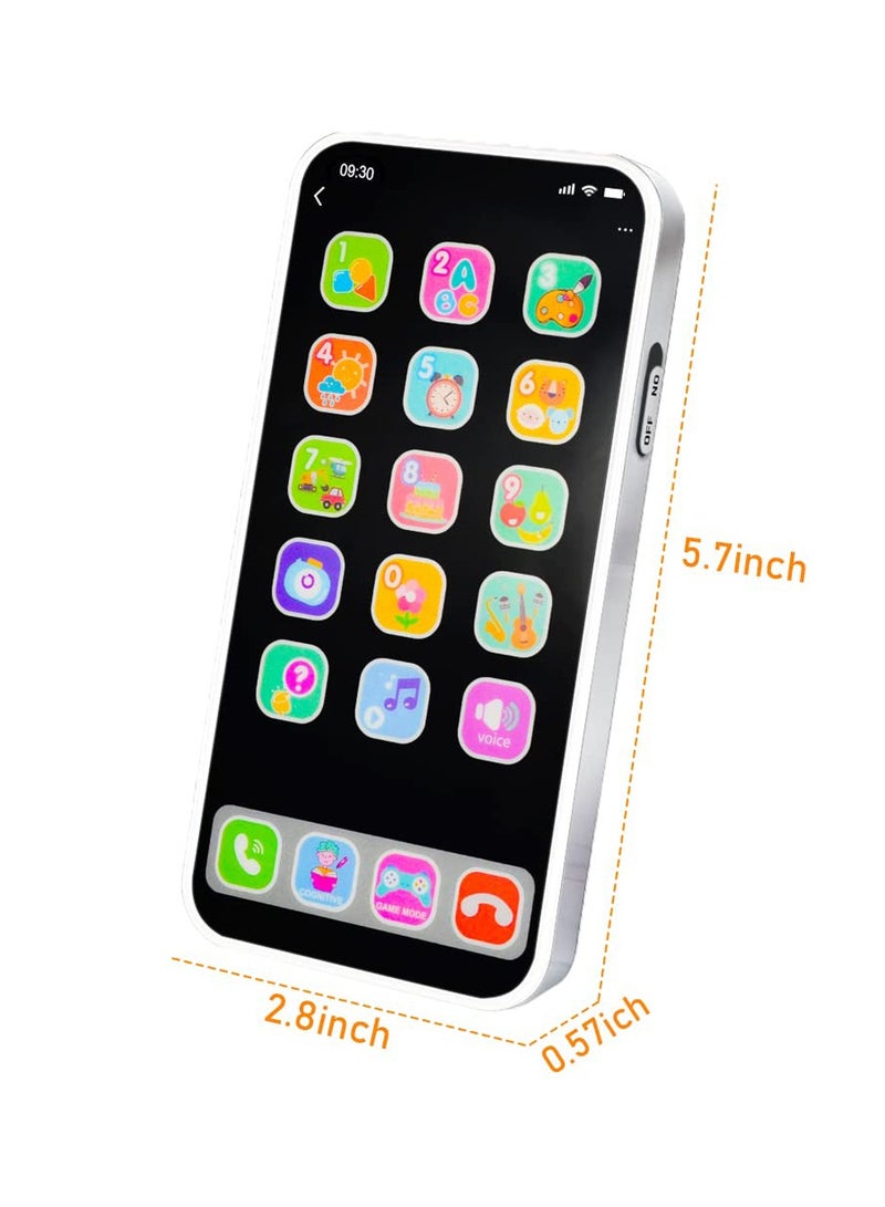 SHENYU Smartphone Learning Baby Phone Toy for 1 Year Old Toddlers Musical Instruments with Light and Sound Multiple Education Games for Boys and Girls, Gifts for Birthday - Image 5