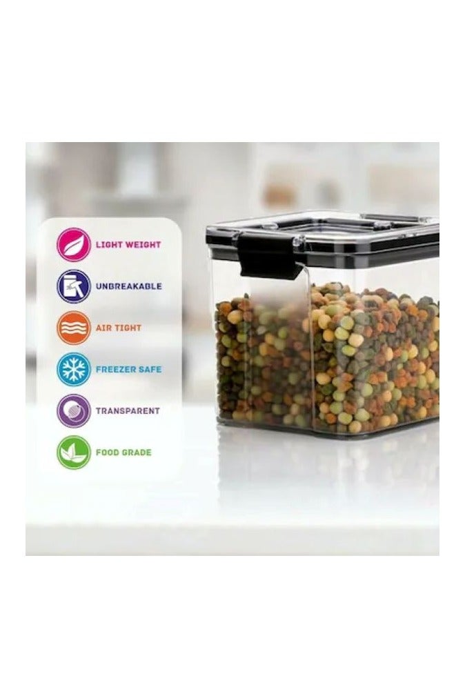 ANKUR Store 'N' Lock 4-Pieces Food Storage Container Set – 700ml approx Each – BPA-Free Plastic, Airtight Locking Lids, Microwave & Freezer Safe – Stackable & Reusable Kitchen Organizer Boxes - Image 4