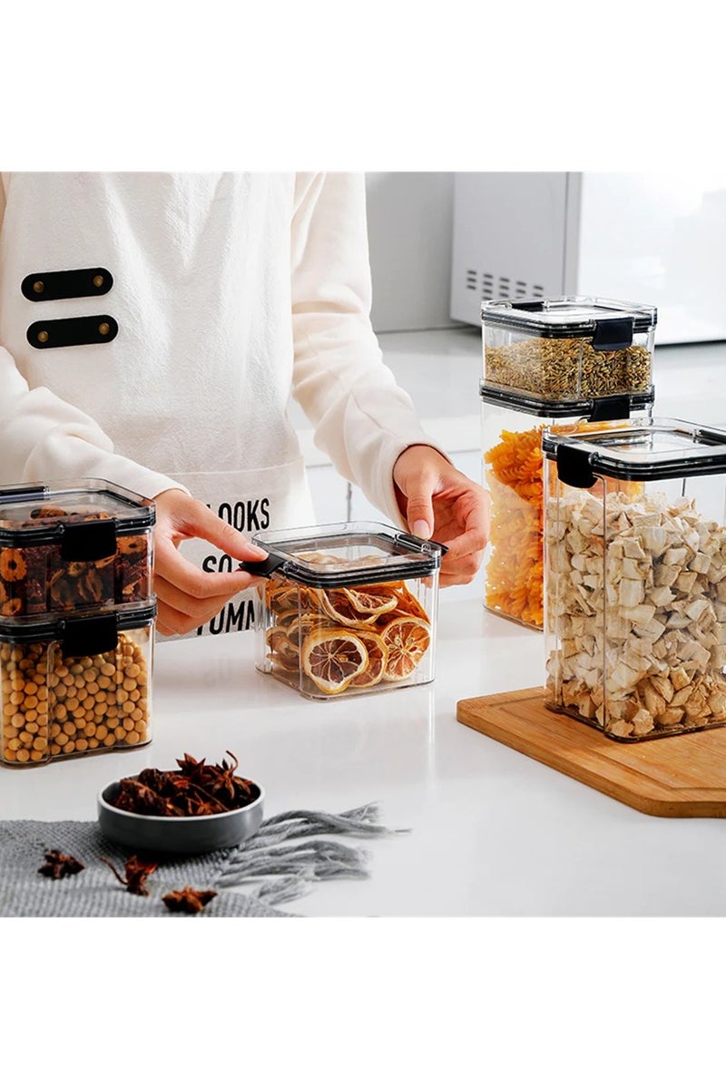 ANKUR Store 'N' Lock 4-Pieces Food Storage Container Set – 700ml approx Each – BPA-Free Plastic, Airtight Locking Lids, Microwave & Freezer Safe – Stackable & Reusable Kitchen Organizer Boxes - Image 5