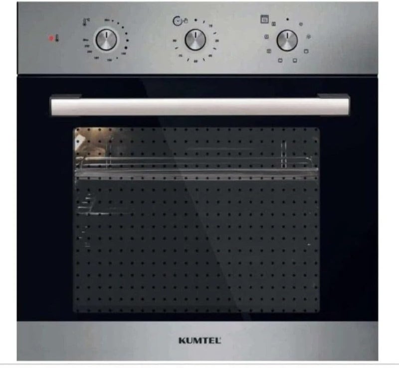 Kumtel 525002 2000W Built-In Oven, 60 cm x 60 cm Size, 56 Liter Capacity, Silver - Image 1