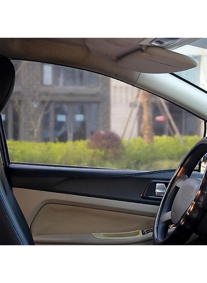 DMG TECH Dmg Car Side Window Sun Shade 4 Pack Universal Car Reversible Magnetic Curtain Car Window Sunshades Mesh Summer Mesh Auto Window Sun Visor Shield Sunshade Protector Sun Protection - Image 5
