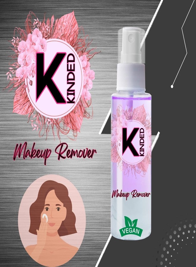 KINDED Makeup Remover Oil Based Dual Phase Cleanser Micellar Water Liquid for Face Eyes Kajal Lipstick Waterproof Makeup with Aloe Vera Jojoba Oil - Lilac Purple & Mint Green Combo of 2, 60ml each - Image 4