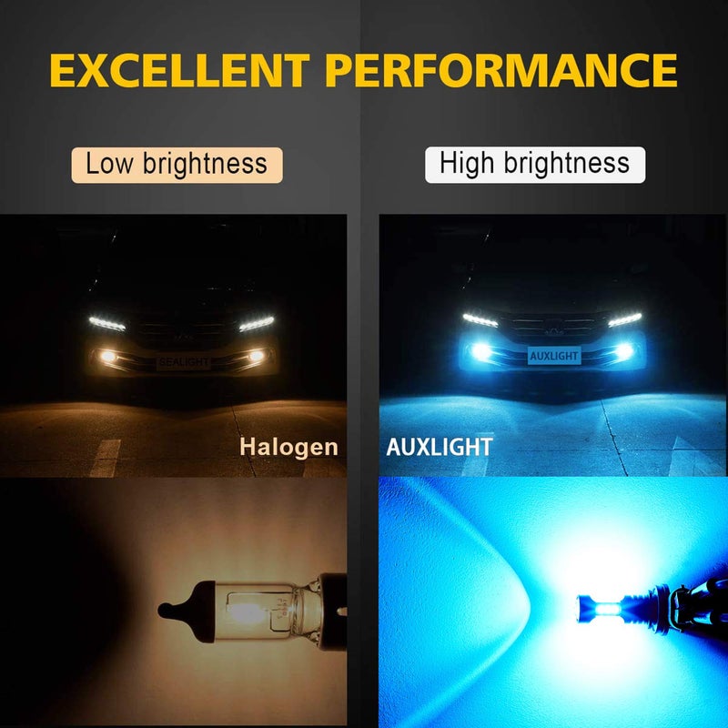 AUXLIGHT 881 LED Fog Light DRL Bulbs, 3000 Lumens Extremely Bright 889 886 894 862 896 898 Bulbs Replacement for Cars, Trucks, Ice Blue - Image 3