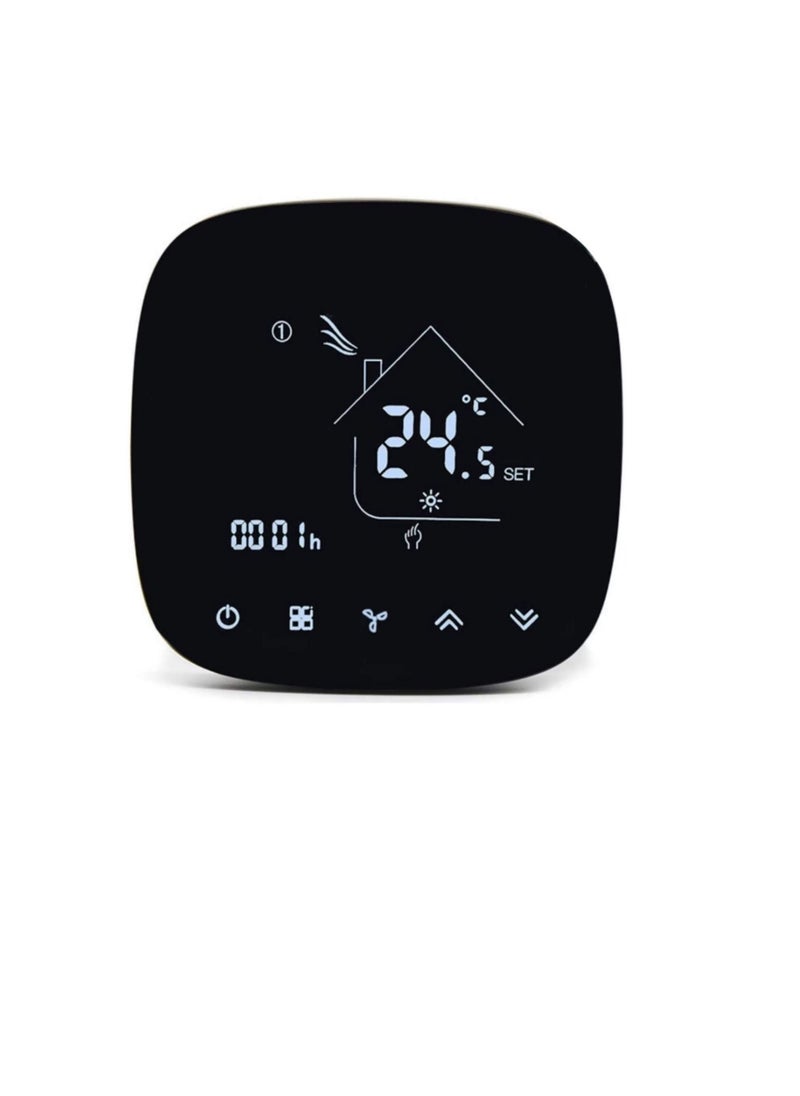 Generic Luxury Design Wifi Programmable Room Smart Thermostat, Energy Saving FCU Central Air Conditioner Cooling Temperature Touch Controller 95-240VAC with Alexa Echo Google Home IFTTT Support  - Image 1