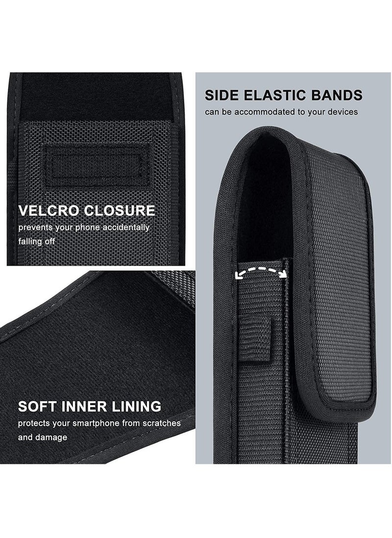 Generic - Cell Phone Pouch, Nylon Holster Case, for Samsung Galaxy S20 S21 Plus Note 20 Ultra A21 A11 A12 A71 A72 A52 A32 S10 Lite Note 9 8 LG Stylo 6/K51, Moto/Google, X-Large - Image 1