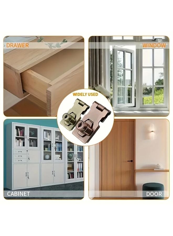 Silvery Metal Security Lock 2.5 Inch Cam Cylinder with Anti Theft Core for Cabinets Mailboxes Drawers Includes 2 Keys Mounting Screws - Image 4