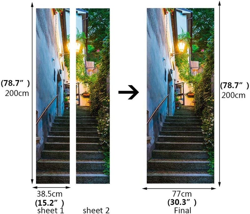 bpa 3D Door Sticker - San Marino Street Design - Image 3