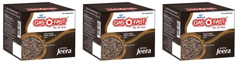 Mankind Gas-O-Fast For Relieving Acidity, Active Jeera- 24x 5gSachet x Pack of 3 - Image 3