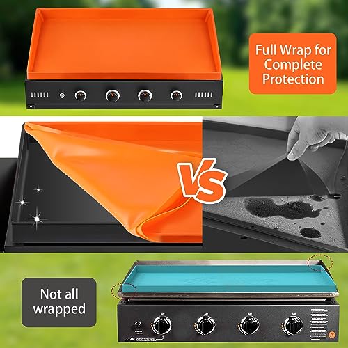Snuggery Silicone Griddle Mat 29” for Blackstone,Upgraded Full-edge Heavy Duty Food Grade Non-Stick Griddle Cover,Grill Buddy Mat Protect Your Griddles from Dirt & Rust (29 inch) - Image 2