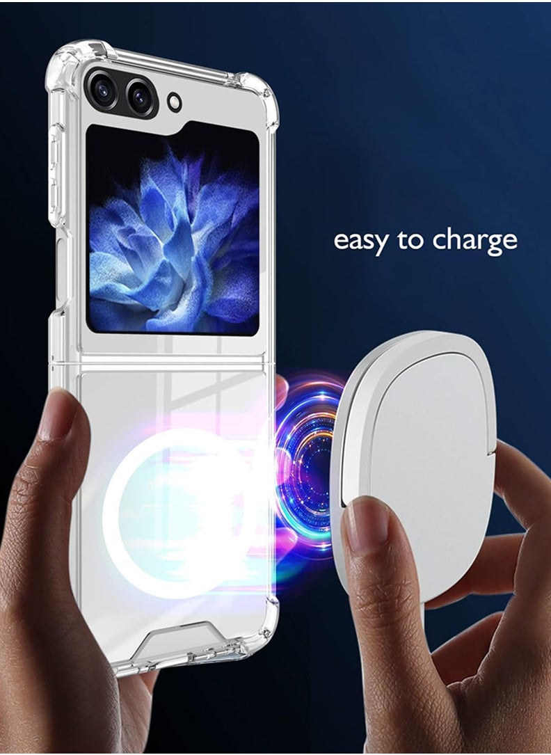 Theodor - Magnetic Case for Samsung Galaxy Z Flip 6 Compatible with MagSafe Wireless Charging, Shockproof Phone Bumper Cover Skates - Image 1