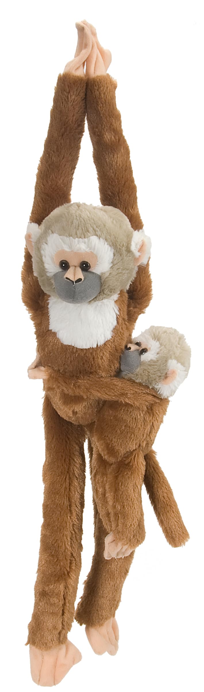Wild Republic Squirrel Monkey w/baby Plush, Monkey Stuffed Animal, Plush Toy, Gifts for Kids, Hanging 20 Inches - Image 2