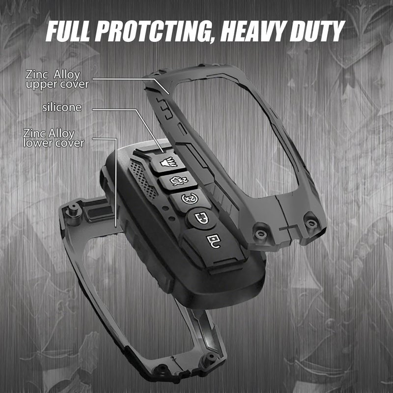 YYinno Heavy Duty Key Fob Cover for Ford (F150/F250/SUV/Mustang), Shockproof Protector Waterproof for Explorer/Fusion/Escape/Edge/Expedition/Maverick, 4/5 Buttons Key Accessories Black Gift - Image 4