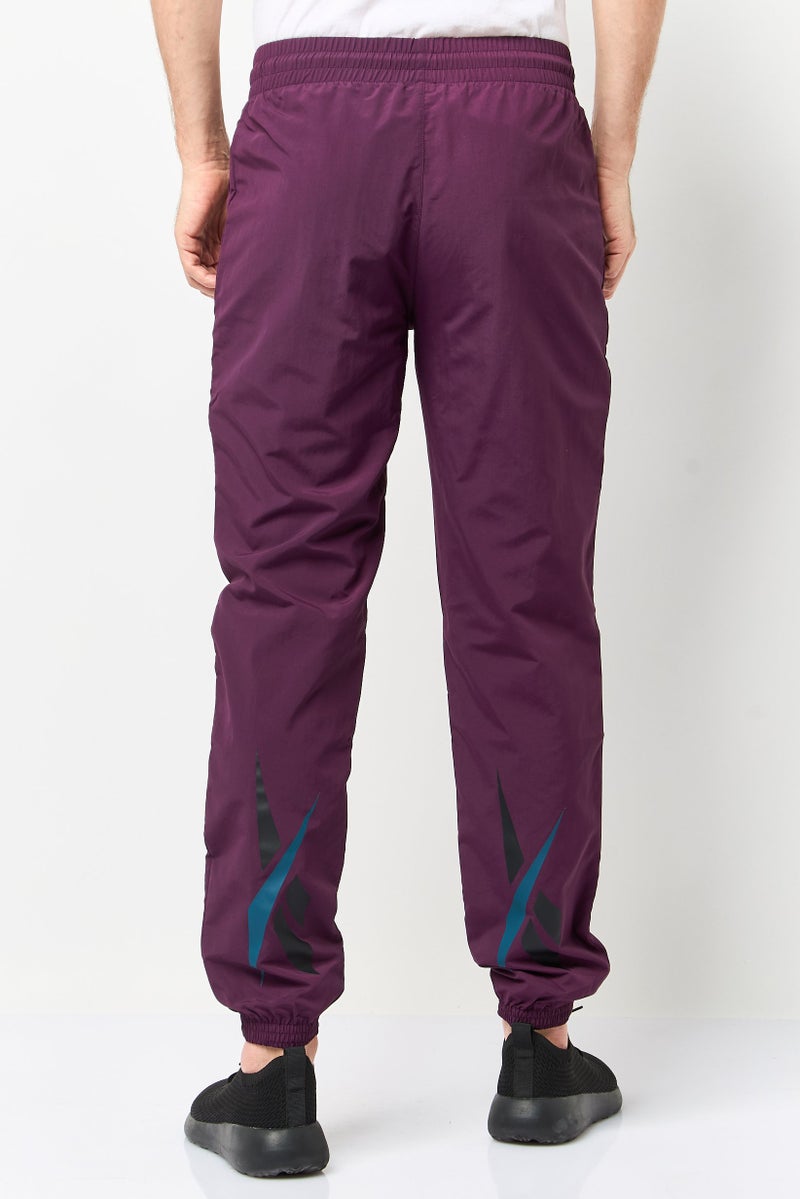 Reebok Men Sportswear Fit Training Track Pants, Plum - Image 4