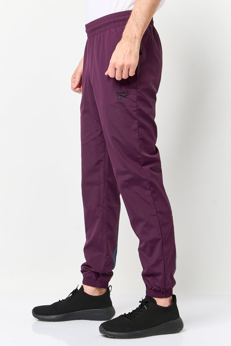Reebok Men Sportswear Fit Training Track Pants, Plum - Image 3