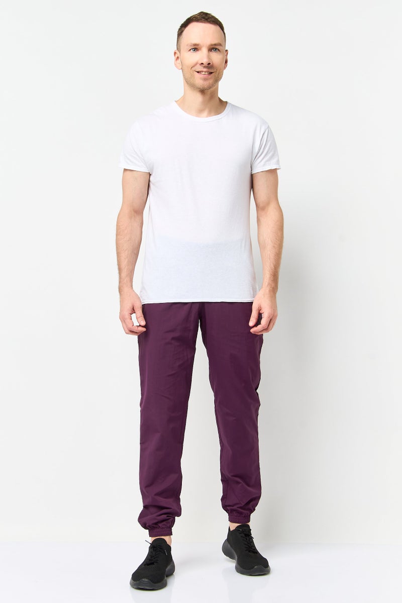 Reebok Men Sportswear Fit Training Track Pants, Plum - Image 2