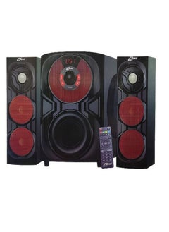 Zero Zero Subwoofer 2.1 ZR 6250 Supports Flash, Memory Card and Bluetooth With Remote Control For Easy Control Black  - Image 1