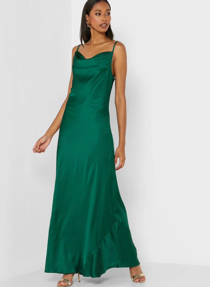 skirt and stiletto Cowl Neck Strappy Dress