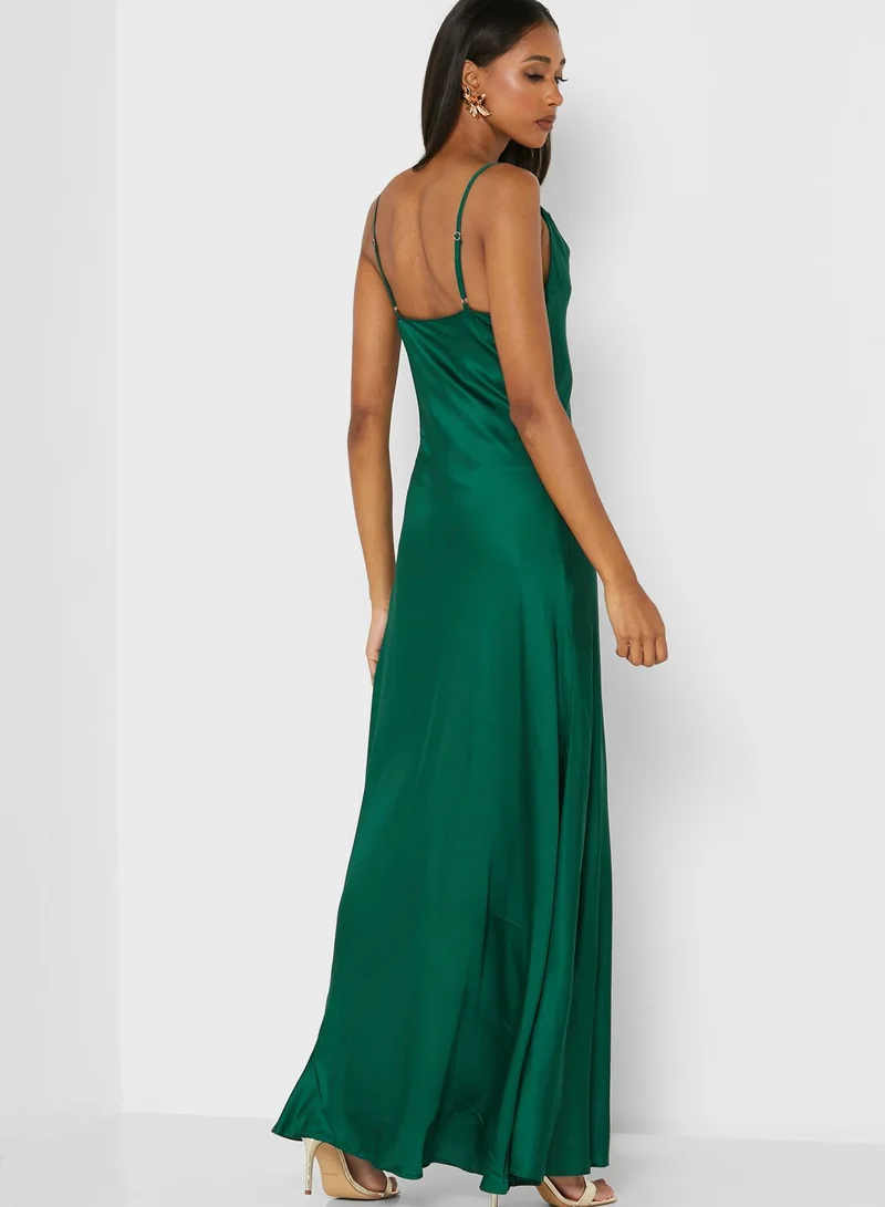 skirt and stiletto Cowl Neck Strappy Dress