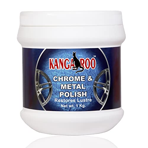 Kangaroo® Chrome and Metal Polish 1 Kg For Chrome, Copper, Brass, Bronze, Gold, Nickel and Stainless Steel. All Metal Cleaner, Polisher and Protectant. Removes oxidation and discoloration. (1 KG) - Image 1