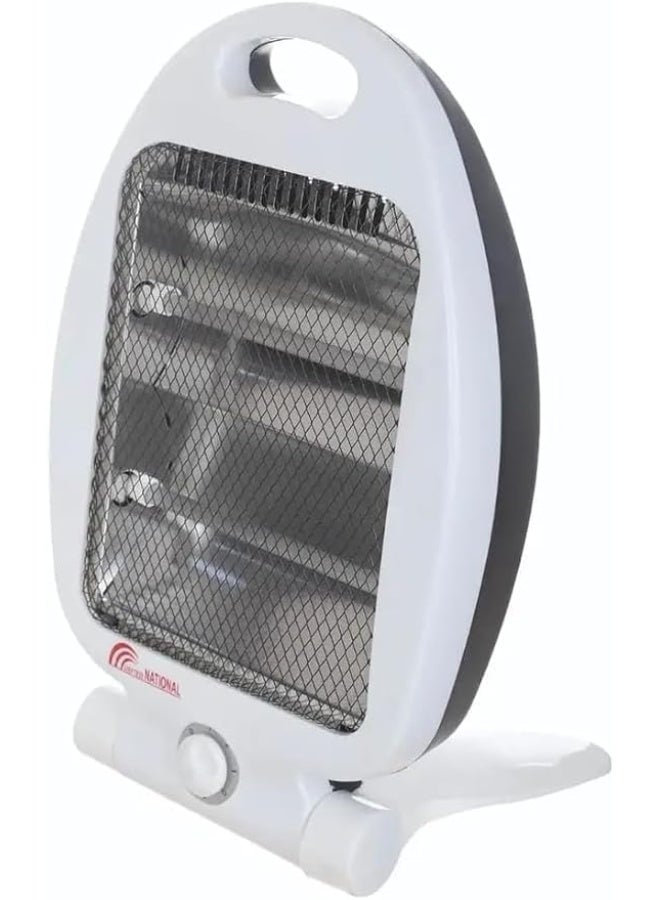 ناتكو سخان كهربائي (شمعتين) WDNSB-80 - قوة 600 واط، تصميم مدمج باللونين الأبيض والأسود، مثالي للتدفئة السريعة في المكاتب والغرف الصغيرة. - Image 2