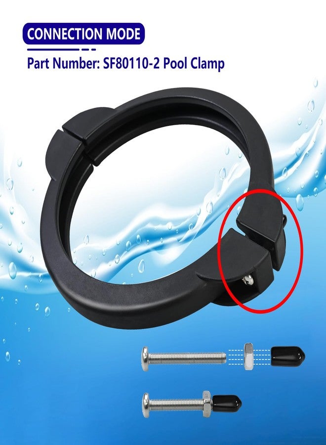 Vsttar SF80110-2 Pool Clamp Collar Ring Replacement Part with Screws, Fit For 12 and 14 Inch （Pump Flow Rate: 2,100 and 2,800 gph） Intex Sand Filter Pump Above Ground Pool - Image 3