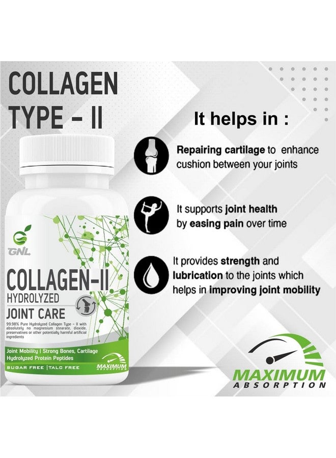 GNL Collagen Type 2 Supplements With Hydrolyzed Protein Collagen Peptides Powder, Glucosamine hcl, Chondroitin, MSM, Hyaluronic Acid, Vitamin C, Resveratrol As Joint Support Supplement, 60 Tablet - Image 4