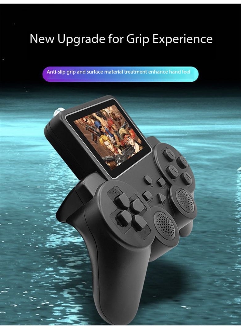 TNGames S10 Mini Joystick Retro Arcade Console, Black Portable Nostalgic Handheld | Preloaded 520 Classic Retro Games | Complete Kit with Console, User Manual, USB Charger, AV Cable + Extra Wired Controller - Image 3