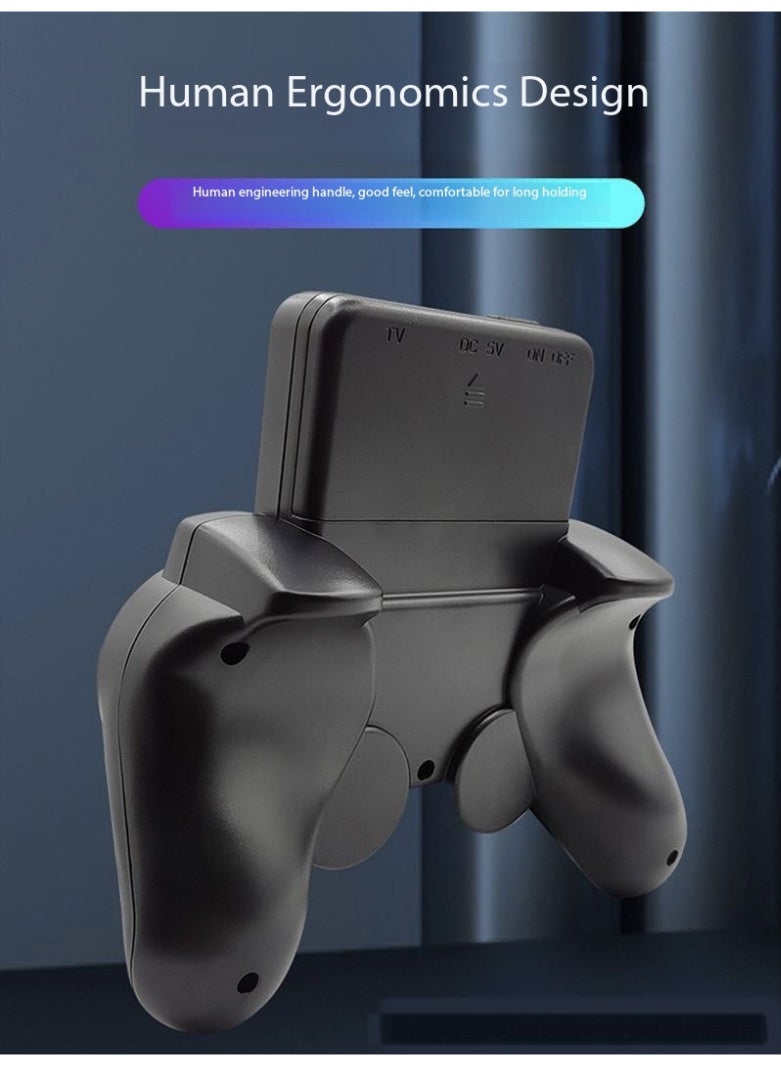 TNGames S10 Mini Joystick Retro Arcade Console, Black Portable Nostalgic Handheld | Preloaded 520 Classic Retro Games | Complete Kit with Console, User Manual, USB Charger, AV Cable + Extra Wired Controller - Image 5