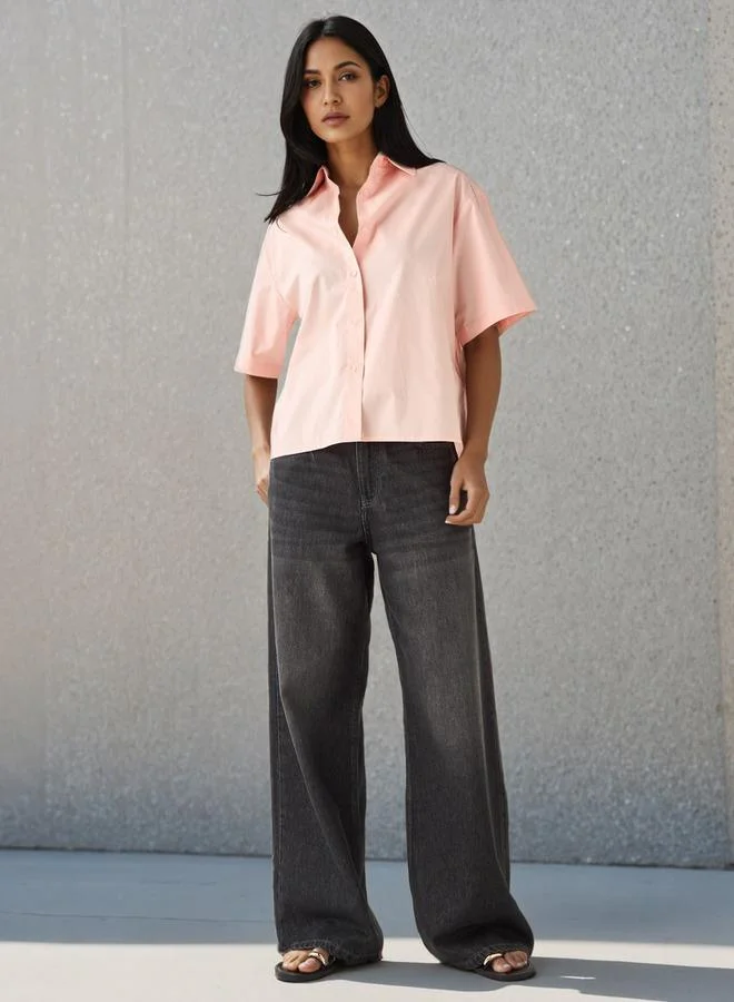 سبلاش فيڤ قميص قطني بياقة