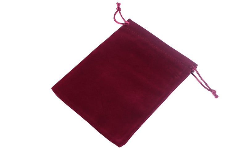Sansam Small Velvet Drawstring Gift Bag – 20pcs Jewelry & Accessory Pouch for Bracelets, Necklaces & Gifts, Reusable with Satin Cord, Wine - Image 3