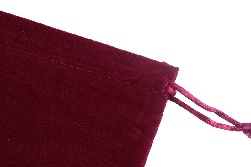 Sansam Small Velvet Drawstring Gift Bag – 20pcs Jewelry & Accessory Pouch for Bracelets, Necklaces & Gifts, Reusable with Satin Cord, Wine - Image 4