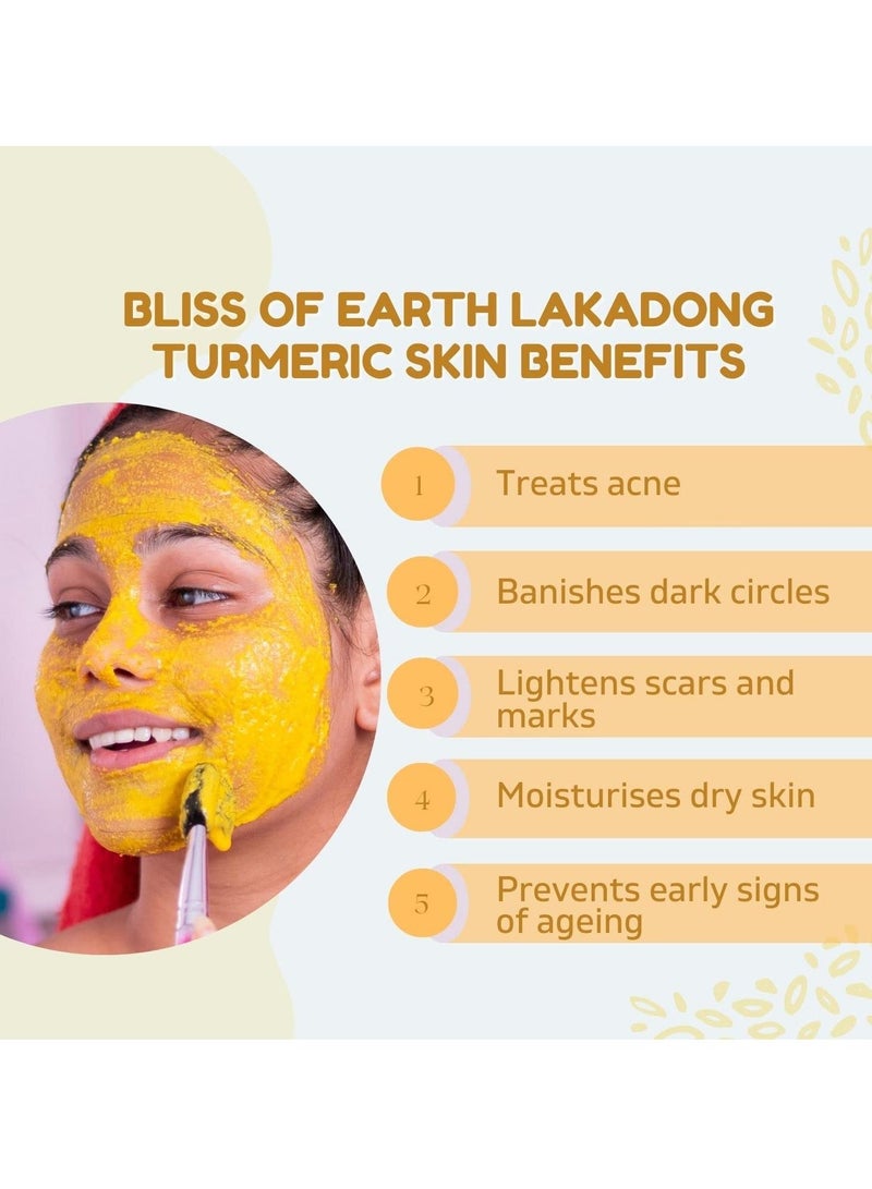 بليس اوف ايرث 500 جرام من مسحوق الكركم العضوي لاكادونج عالي الكركمين و 50 جرام أوراق خليج تيج باتا من الدرجة A1 ثقوب بدون غبار مع لون أخضر موحد - Image 4