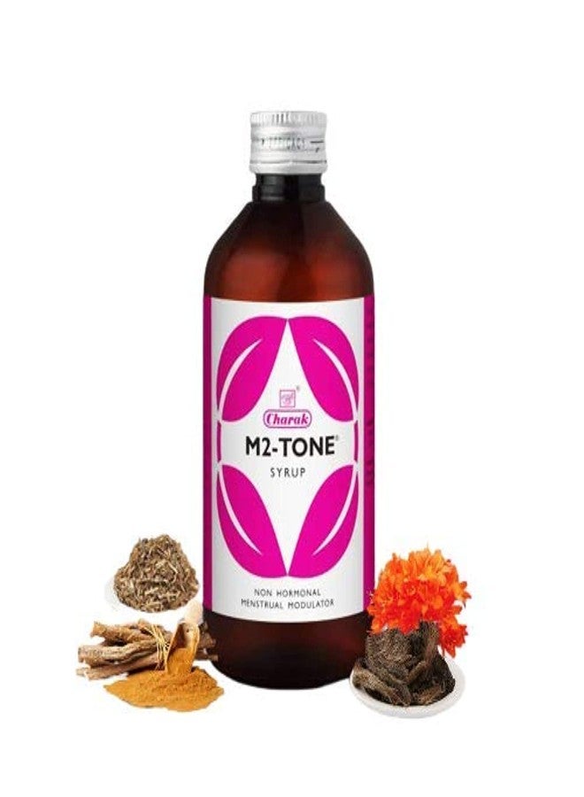 Charak Pharma M2 Tone Syrup for Women's Health | Herbal Medicine For Hormonal Imbalane | Women Health Supplement (450 ml (Pack of 1)) - Image 1