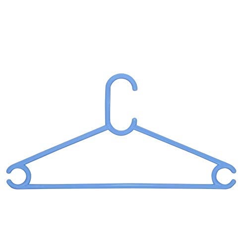 Clastik Plastic Clothes Hanger Set of 12 pcs (Blue) - Image 1