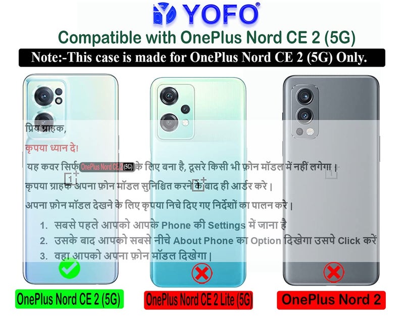 YOFO Back Cover for OnePlus Nord CE 2 (5G) (Flexible|Silicone|Transparent|Dust Plug|Camera Protection) - Image 2