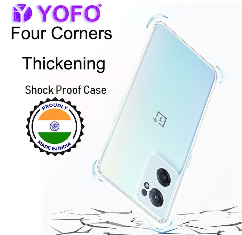 YOFO Back Cover for OnePlus Nord CE 2 (5G) (Flexible|Silicone|Transparent|Dust Plug|Camera Protection) - Image 5