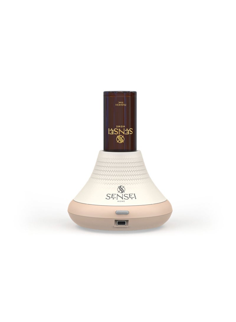 SENSEI Mino Diffuser and Diffuser Oil (Fashion), tabletop aroma diffuser for room, desk, office and reception. Comes with free Fashion oil included. Notes of passion fruit, rose and sandalwood. - Image 3