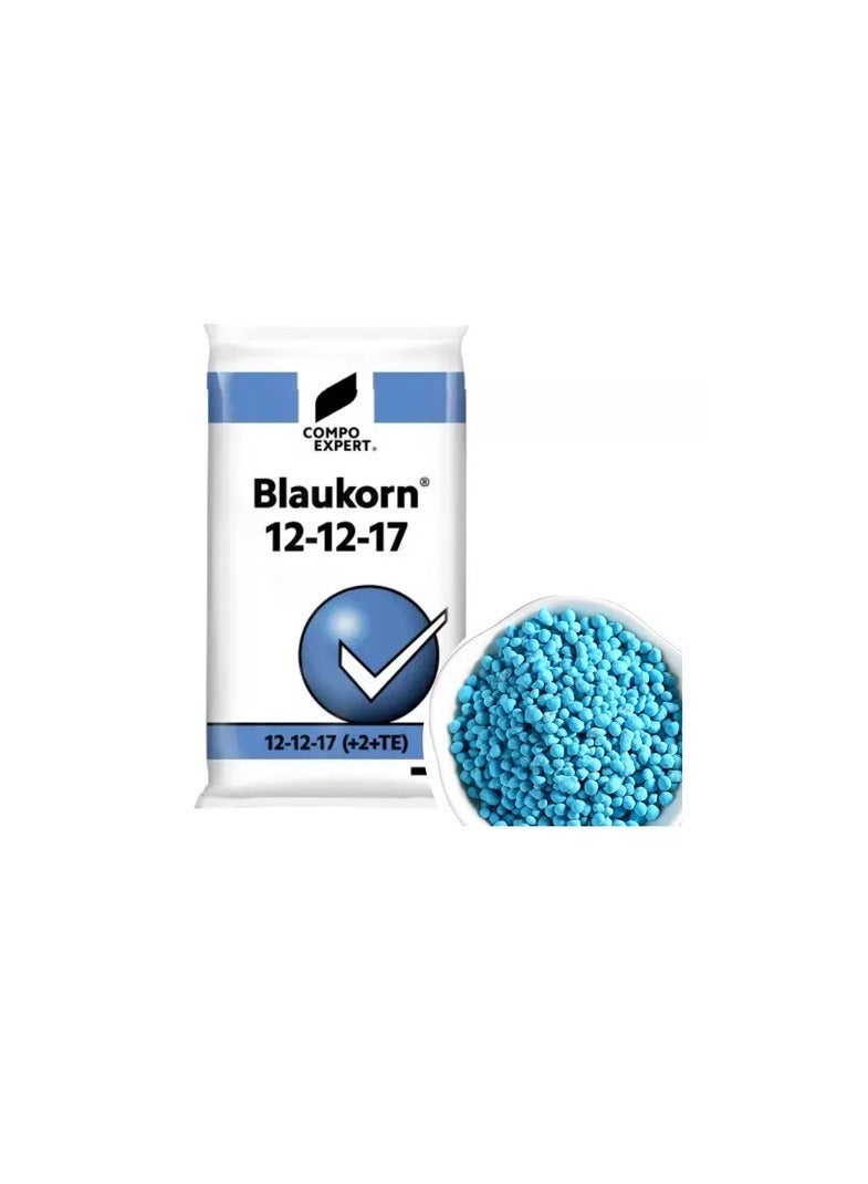 general Blaukorn is a Highly Popular and Effective Granular Fertilizer with an NPK Formula of 12-12-17 + TE, Designed to Provide Balanced Nutrition to a Variety of Plants 25kg Bag of Fertilizer is Ideal for Both Professional and Amateur Gardeners Seeking to Enhance Plant Growth and Productivity. - Image 1