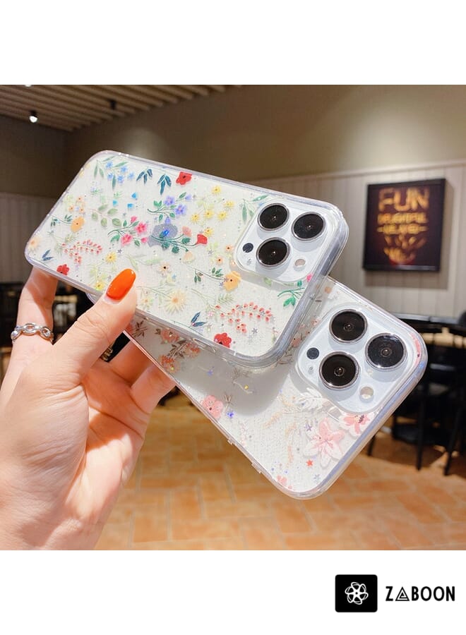 Zaboon Protective Case Cover For iPhone 14 Pro Fresh Small Floral Epoxy TPU  - Image 4