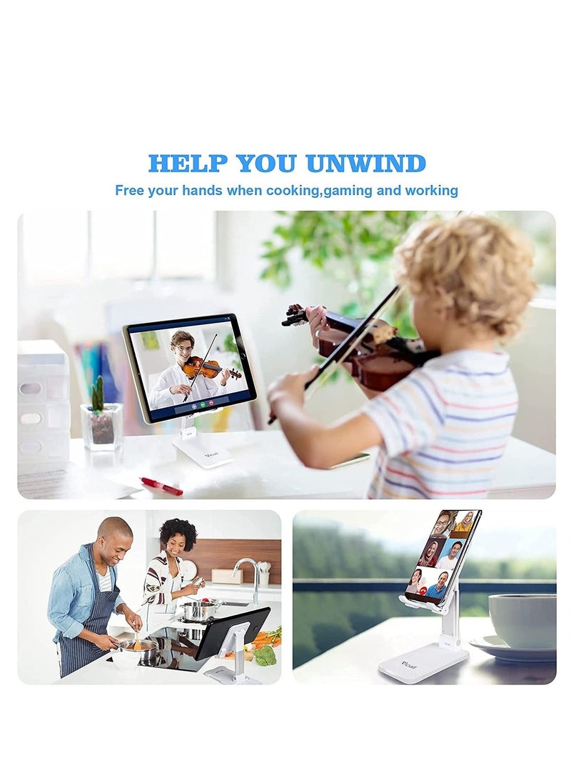 TYCOM - TyCom Cell Phone Stand, Adjustable Phone Stand for Desk, Foldable Tablet Stand Holder for iPhone 12 Pro Max / 12 Mini / 11 SE X XS Samsung Galaxy S20+ S20 S10+ S10 iPad Pro/Air/Mini (Upgrade) - Image 1