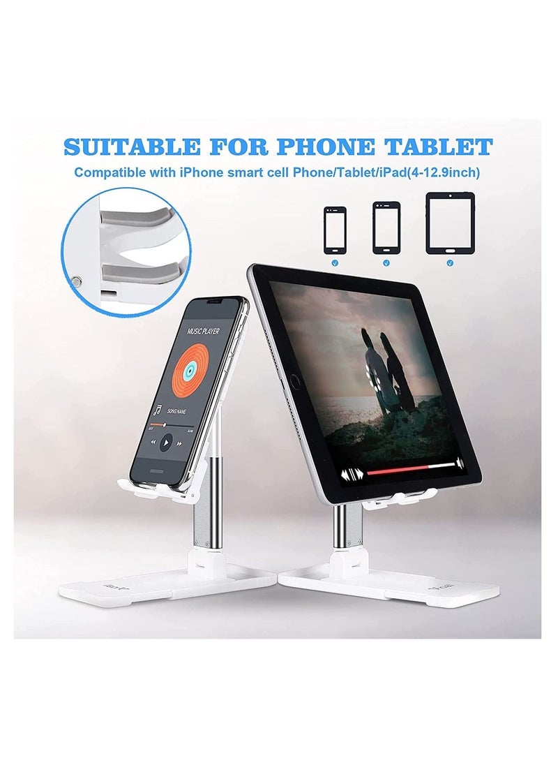 TYCOM - TyCom Cell Phone Stand, Adjustable Phone Stand for Desk, Foldable Tablet Stand Holder for iPhone 12 Pro Max / 12 Mini / 11 SE X XS Samsung Galaxy S20+ S20 S10+ S10 iPad Pro/Air/Mini (Upgrade) - Image 1