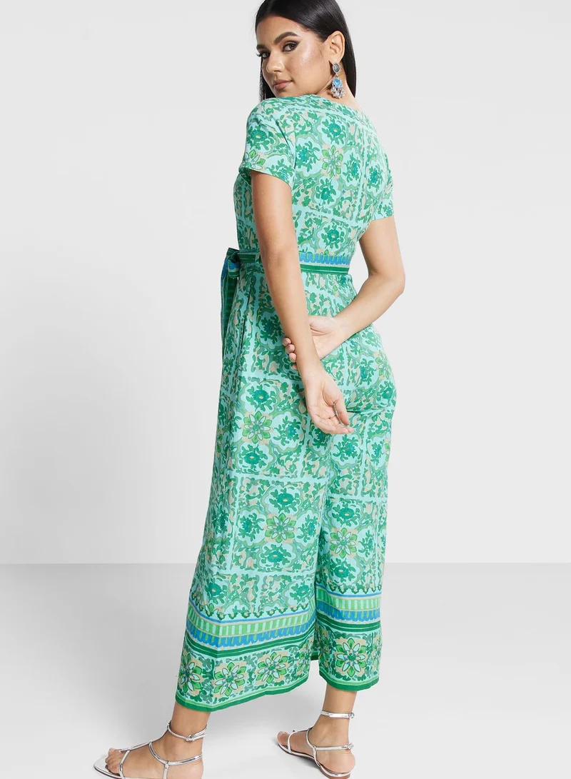 Fabindia Tie Wide Leg Jumpsuit