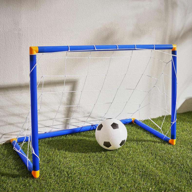 Pan Home مجموعة أهداف كرة القدم للأطفال - أزرق