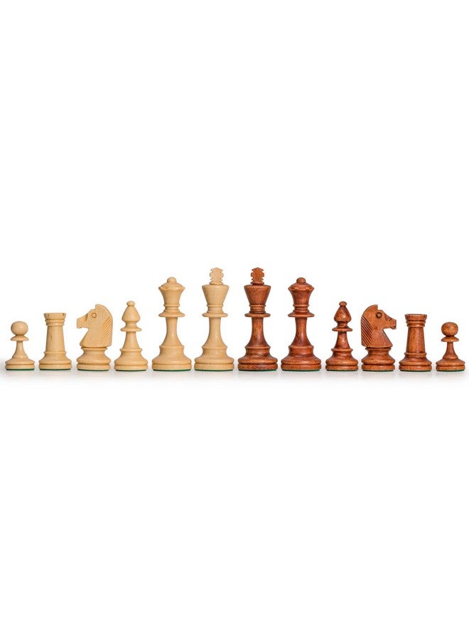 Wegiel Tournament No. 4 Staunton European Wood Chess Set, 16 Inches - Image 3