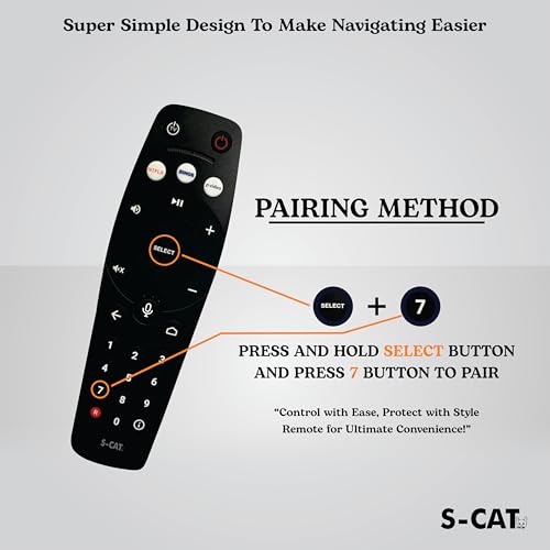 S-CAT Compatible for Tata Sky Binge Plus 4K Remote Control Original Set Top Box with Voice Command with 2 OTT HotKeys - Pairing Must - Contact Customer Care in case of Difficulty in Pairing - Image 4