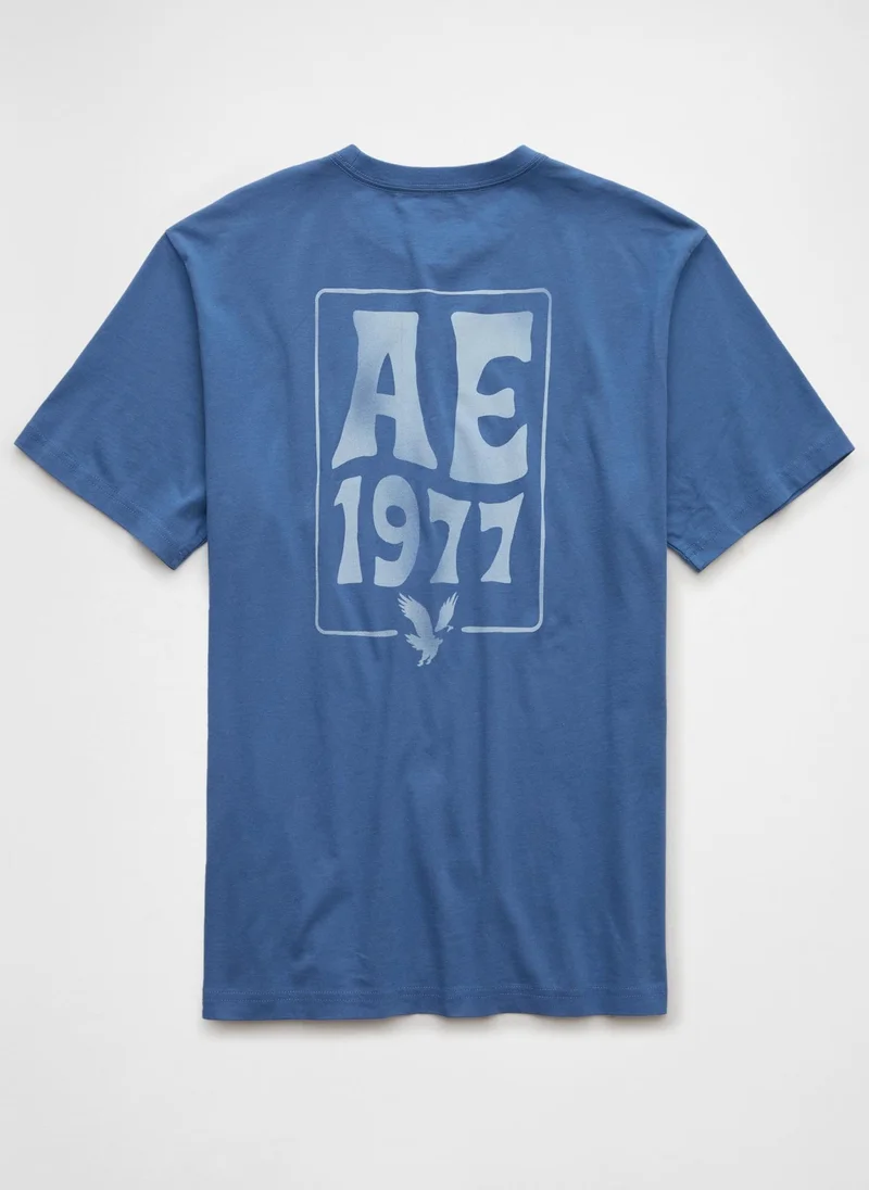 امريكان ايجل Graphic Logo Crew Neck T-Shirt