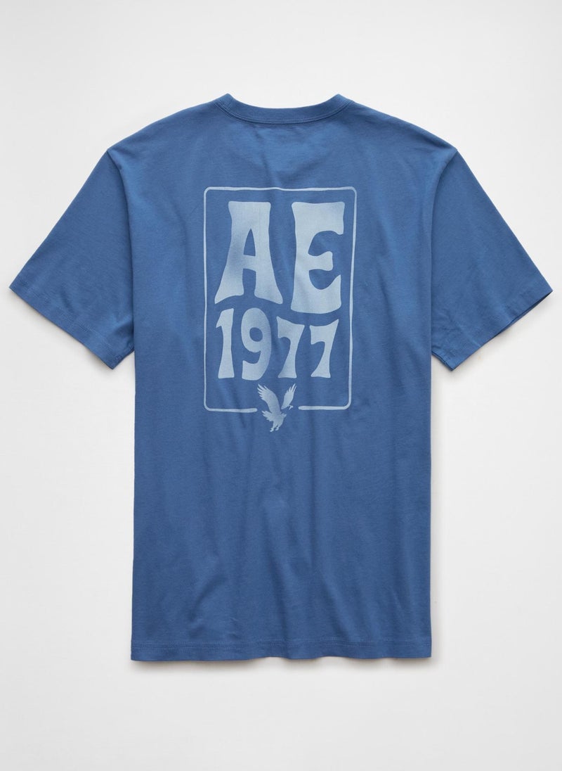 American Eagle - Graphic Logo Crew Neck T-Shirt - Image 1